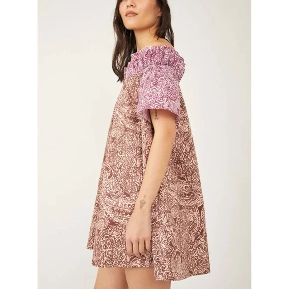 🎉LAST CHANCE🎉 NWT Free People Sophie Printed Dress / Light Combo - Picture 2 of 7